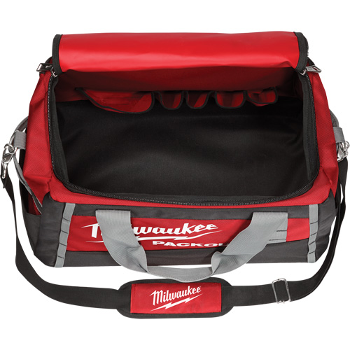 Packout Tool Bag, Ballistic Nylon, 8 Pockets, Black/Red Kelford