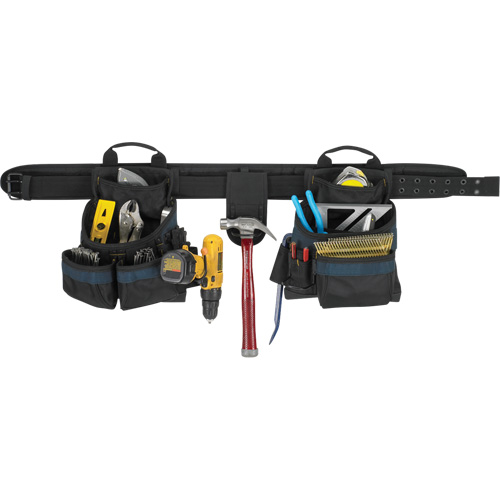 Ceinture &agrave; outils pour &eacute;lectricien, Polyester, Noir Kelford