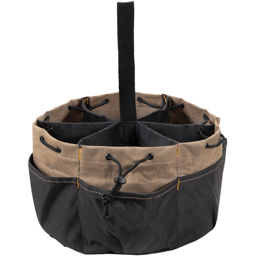 BUCKETBAG Tool Bag, Polyester, 18 Pockets, Black Kelford