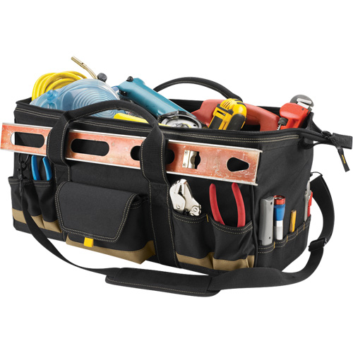 MEGAMOUTH Tool Bag, Polyester, 32 Pockets, Black Kelford