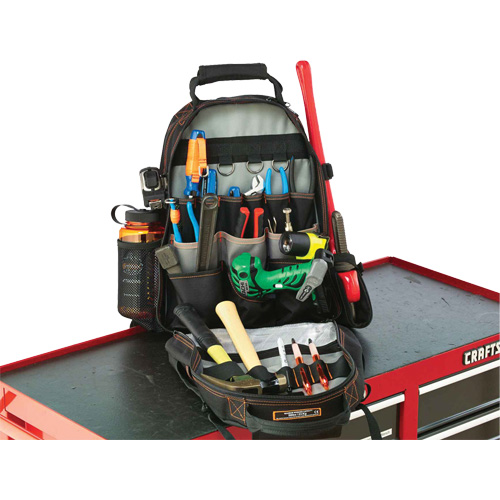 Sac &agrave; dos pour outils 5843 Arsenal, 13-1/2" lo x 8-1/2" la, Noir, Polyester Kelford