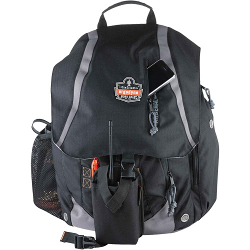Sac &agrave; dos pour outils 5143 Arsenal, 15" lo x 8" la, Noir, Polyester Kelford