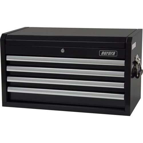Industrial Tool Chest, 26" W, 4 Drawers, Black Kelford