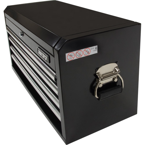 Industrial Tool Chest, 26" W, 4 Drawers, Black Kelford