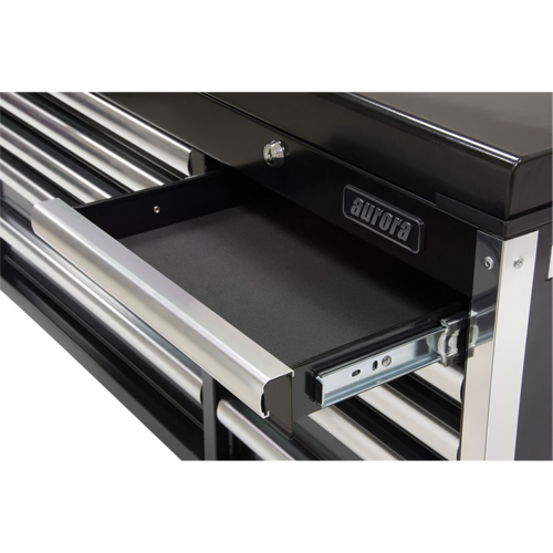 Industrial Tool Chest, 41" W, 10 Drawers, Black Kelford