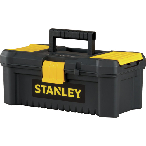 Coffre &agrave; outils avec plateau Essential, 12-1/2" la x 7-3/8" p x 5-1/8" h, Noir/Jaune Kelford