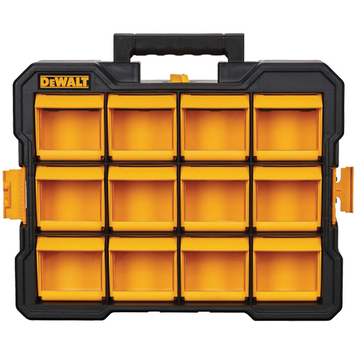 Organisateur Flip-Bin, 3-7/8" la x 17-3/4" p x 13-7/8" h, Noir/Jaune Kelford