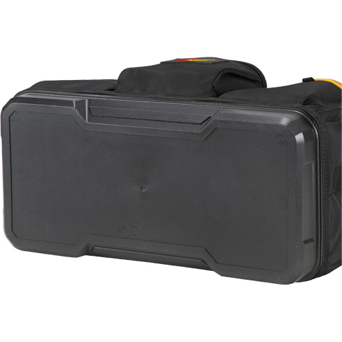 Sac &agrave; outils fourre-tout Big-Mouth &agrave; base moul&eacute;e, Polyester balistique, 23 pochettes, Noir/Bleu Kelford