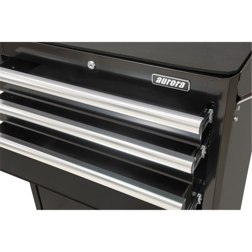 Chariot &agrave; outils industriel, 3 tiroirs, 29-4/5" la x 21-1/5" p x 38-4/5" h, Noir Kelford