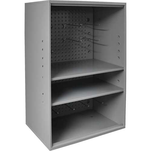 Abrasive Storage Cabinet with Pegboard, Steel, 19-7/8" x 14-1/4" x 32-3/4", Grey Kelford