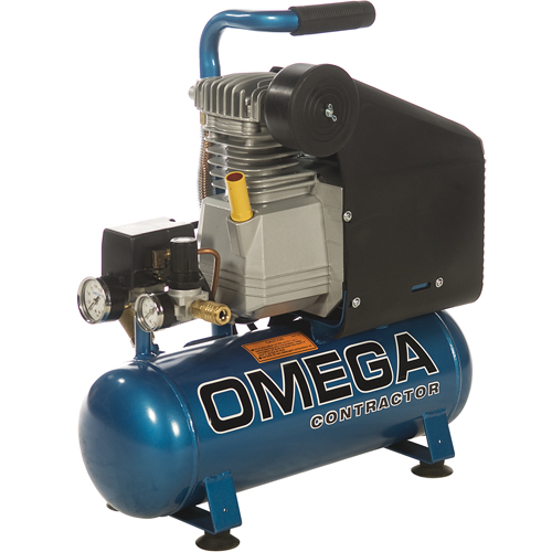 Portable Contractor Series Compressors - Oil Lube, Direct Drive, Electric, 2.6 Gal. (3.2 US Gal), 125 PSI, 115/1 V Kelford