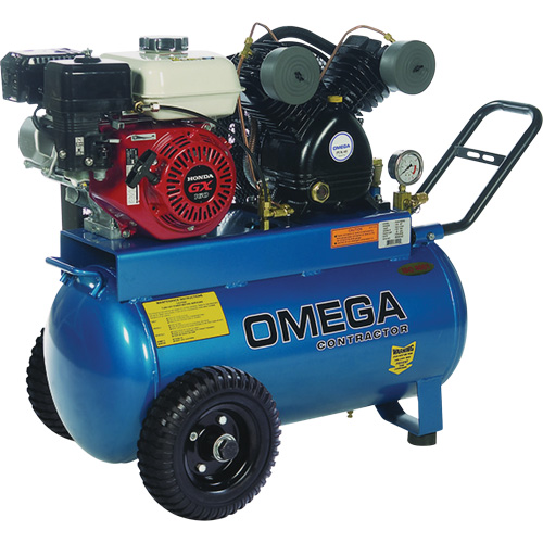 Contractor Series Air Compressors, Gas, 16.6 Gal. (20 US Gal), 125 PSI Kelford