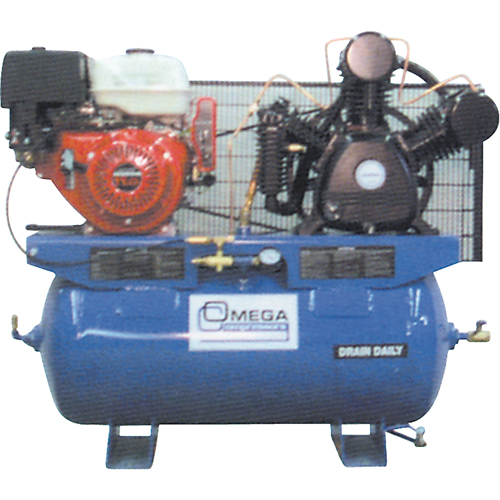 Industrial Series Air Compressors - Engine Compressors, 25 Gal. (30 US Gal) Kelford