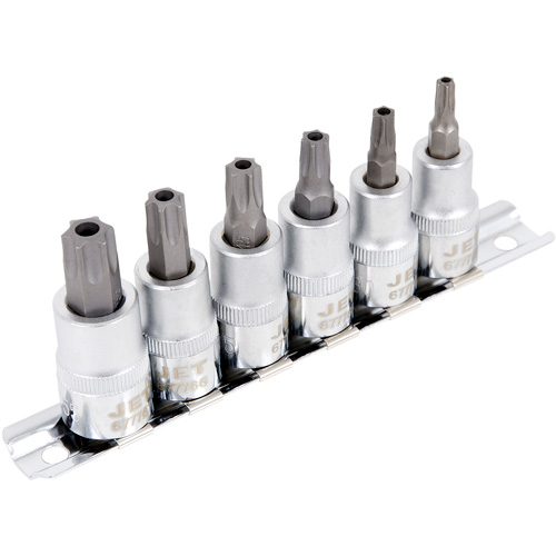 SS386TB Tamperproof Bit Socket Set, Torx&reg; Tamper, 3/8" Drive, 6 Pcs Kelford