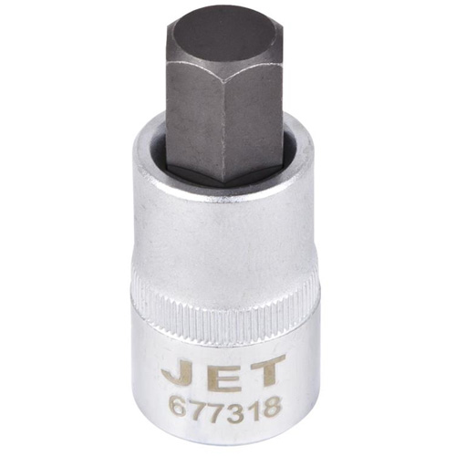 Bit Socket, Hex, 1/2" x 2" L, 1/2" Drive Kelford