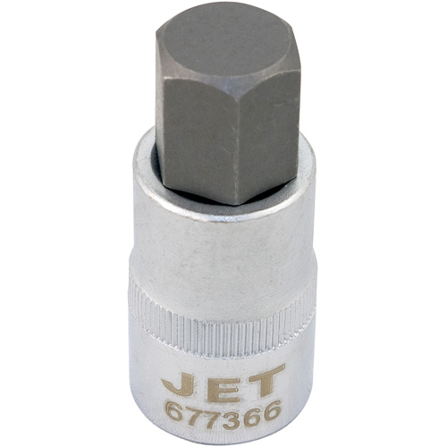 Bit Socket, Hex, 16 mm x 2" L, 1/2" Drive Kelford