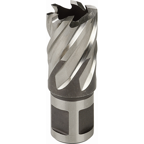 Fraise annulaire, Diam&egrave;tre de 3/4", Acier rapide, Profondeur de la coupe de 3", Tige 3/4" Kelford