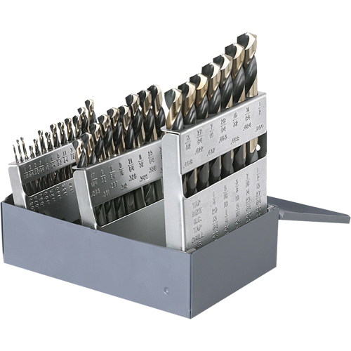 CLE-LINE Drill Sets, 60 Pieces, High Speed Steel Kelford