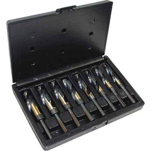 Jeux de forets CLE-LINE, 8 morceaux, Acier rapide Kelford