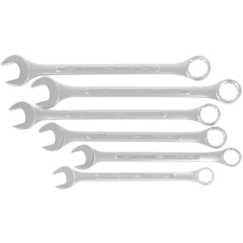 Fully Polished Long Pattern Combination Wrench Set, Combination, 6 Pieces, Imperial Kelford