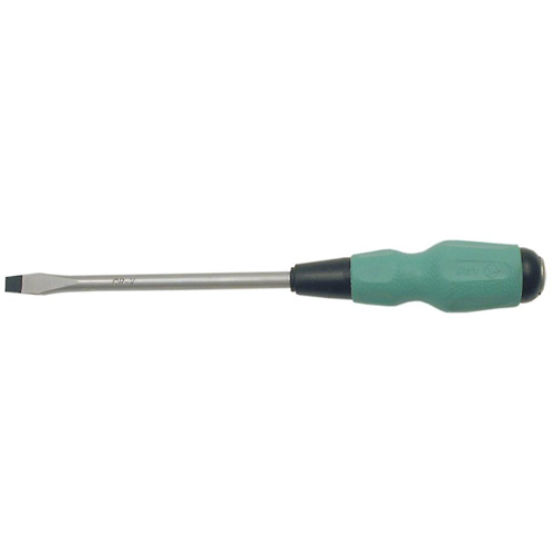 Tournevis &agrave; fente TORQUE DRIVE, Tige de #4, Ronde, 4" lo, Prise en Coussin&eacute;e Kelford