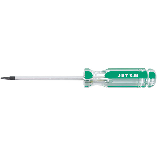 Square Jumbo Handle Screwdriver, #1 Tip, Round, 4" L, Plastic Handle Kelford