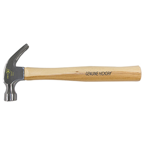 Hickory Handle Claw Hammer, 16 oz., Wood Handle, 13" L Kelford
