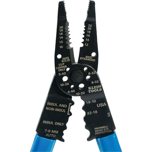 All Purpose Long Nose Tools, 8-1/4" L, 10 - 22 AWG Kelford