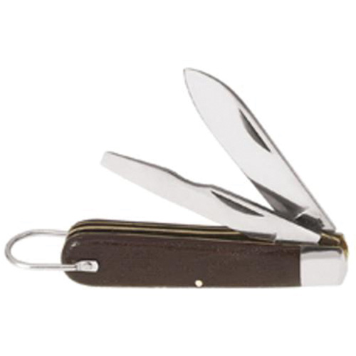 2-Blade Pocket Knife, 2-1/2" Blade, Carbon Steel Blade, Plastic Handle Kelford