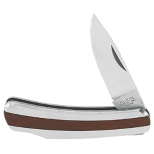 Pocket Knife with Drop Point Blade, 2-1/4" Blade, Stainless Steel Blade, Stainless Steel Handle Kelford