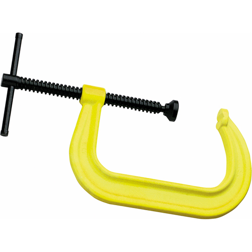 Hi-Vis Safety C-Clamp, 8-1/4" (210 mm) Capacity, 5" (127 mm) Throat Depth Kelford