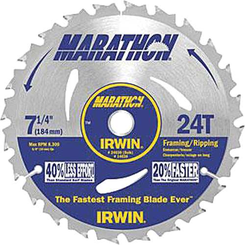 Contractor Saw Blades - Marathon&reg; Saw Blades, 7-1/4", 24 Teeth Kelford
