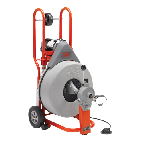 Nettoyant de drain K-750 pour machine &agrave; baril, &eacute;lectrique, 3/4" x 100' Kelford