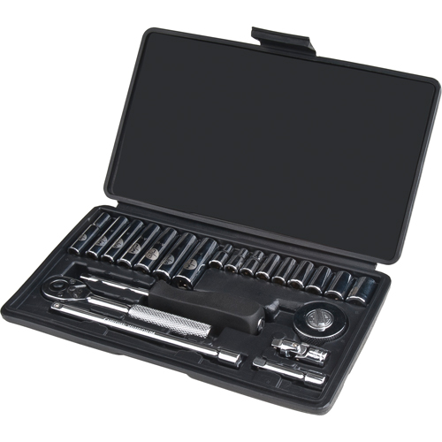 Jeu de douilles, 22 Mcx, Prise de 1/4", Profond Kelford