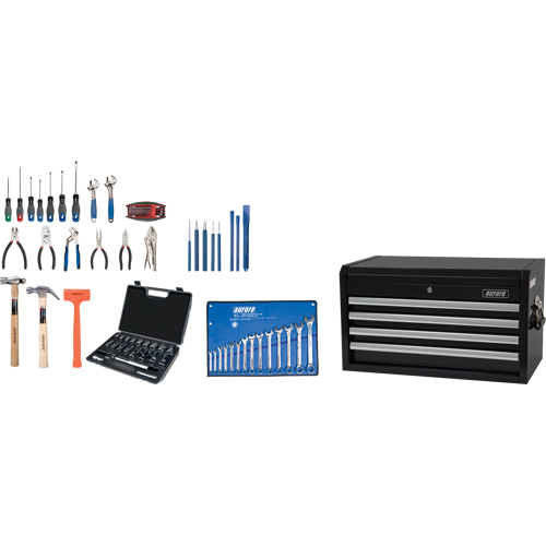 Starter Tool Set with Steel Chest, 70 Pieces Kelford