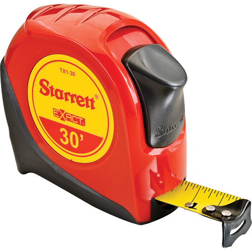 Ruban &agrave; mesurer Autolock, 1" x 30', Marques de goujon 1/16" Kelford