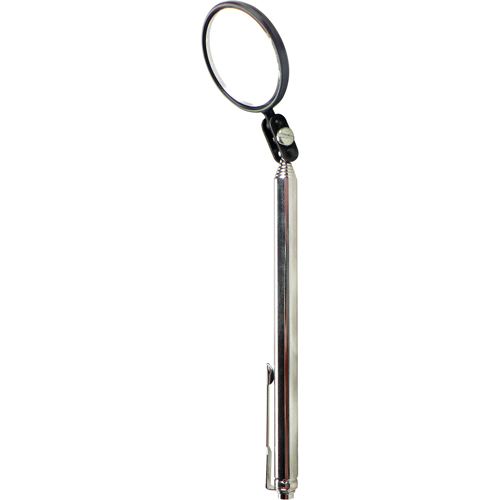 Inspection Mirror, Circular, 1-1/2" L x 1-1/2" W, Telescopic Kelford