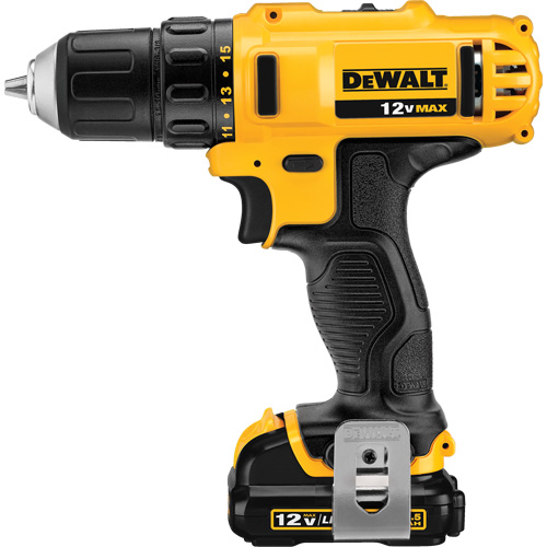 Max Drill Driver Kit, Lithium-Ion, 12 V, 3/8" Chuck, 189 UWO Torque Kelford