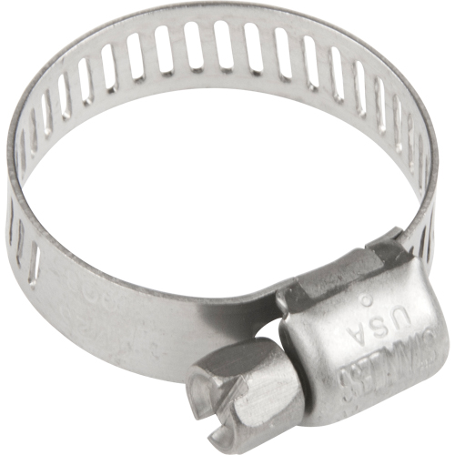 Hose Clamps - Stainless Steel Band & Screw, Min Dia. 0.316, Max Dia. 7/8" Kelford
