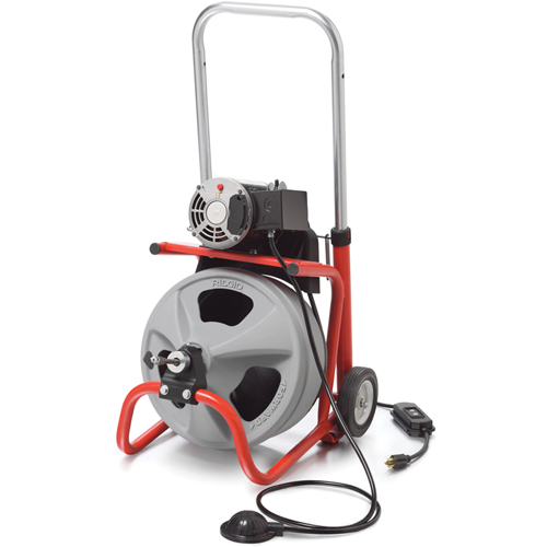 K-400 Drain Cleaning Machine with C-31 IW Cable, Electric, 3/8" Kelford