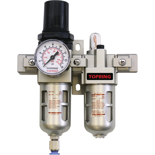 Airflo Compact Filter/Regulator & Lubricator (Gauge Included), 1/4" NPT Kelford