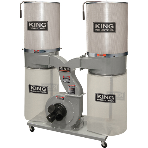 Dust Collectors with 2 Canister Filters, 55-1/2" x 23" x 70" Kelford