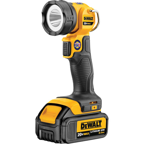 Lampe de travail Max, DEL, 110 lumens, 11 hres de fonctionnement, Bloc-pile Rechargeable, Plastique Kelford