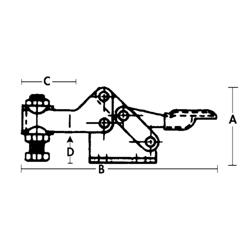 Horizontal Hold-Down Clamps - 205 Series Kelford