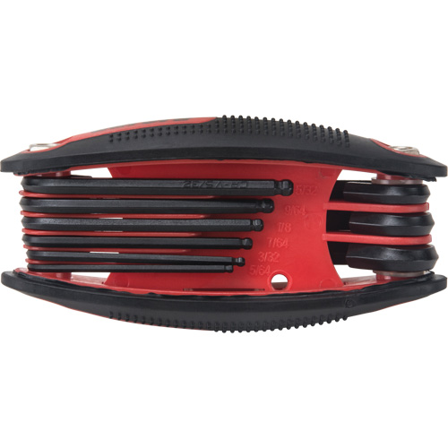 Ball End Fold-Up Hex Key Set, 9 Pcs., Imperial Kelford