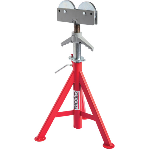 Roller Head Low Pipe Stand #RJ-98, 59-104 cm Height Adjustment, 12" Max. Pipe Capacity, 1000 lbs. Max. Weight Capacity Kelford