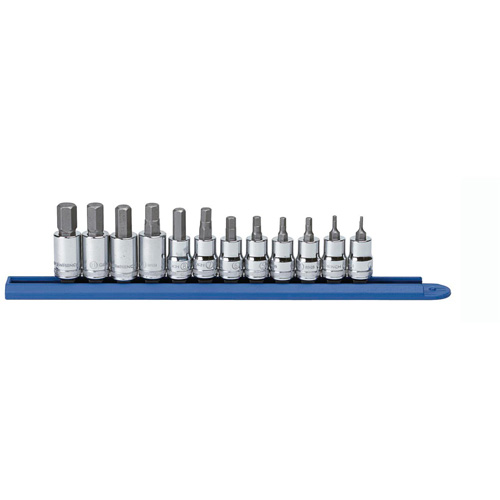 Jeu de douilles m&eacute;triques, Hexagonale, Prise 3/8", 12 mrcx Kelford
