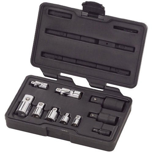 Jeu de douilles &agrave; joints et d'adaptateurs de douilles universelles 1/4", 3/8" et 1/2" &agrave; 10 pi&egrave;ces Kelford