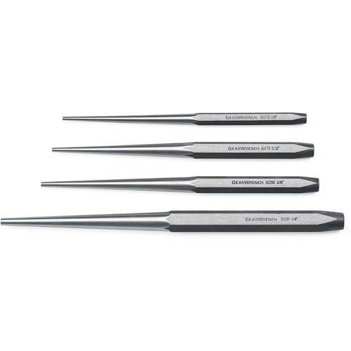 Long Taper Punch Set, 4 Pieces Kelford