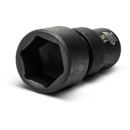 Jeu de 12 douilles m&eacute;triques flexibles universelles &agrave; chocs 1/4" &agrave; 6 pans Kelford